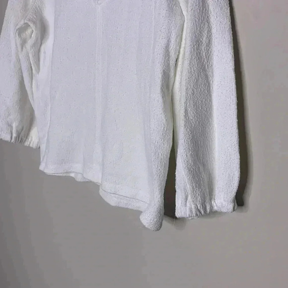 Madewell Full-Sleeve Texture Top Size Small - Picture 4 of 6
